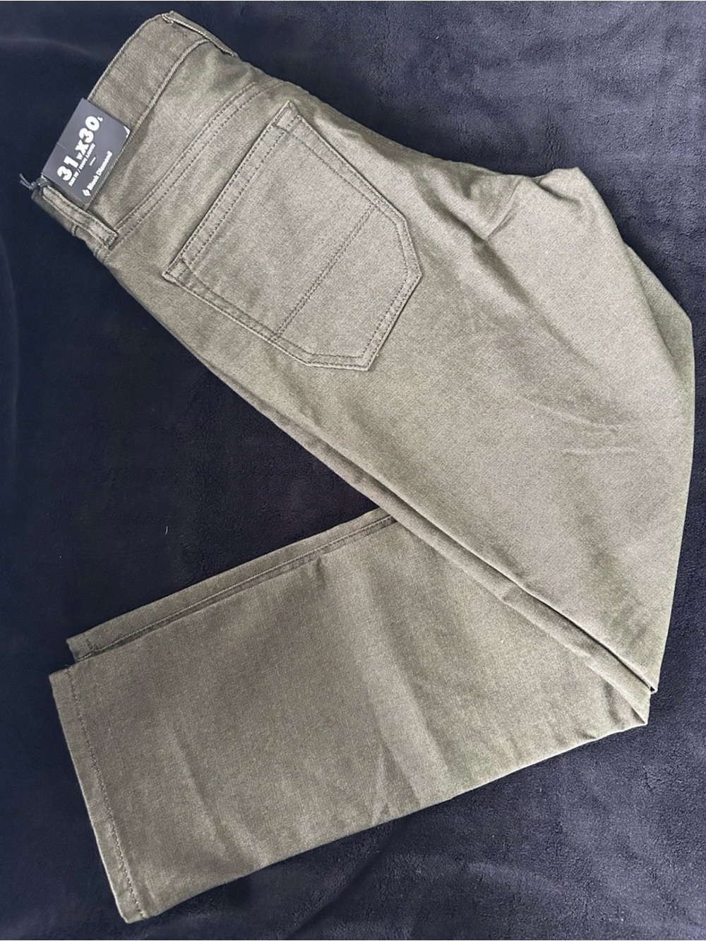 Black Diamond Olive Green Men's Chinos